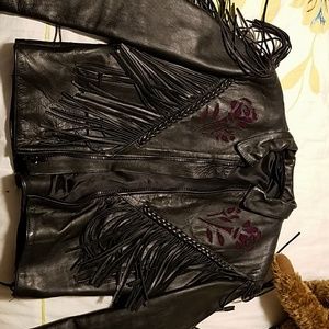 Women's leather jacket
